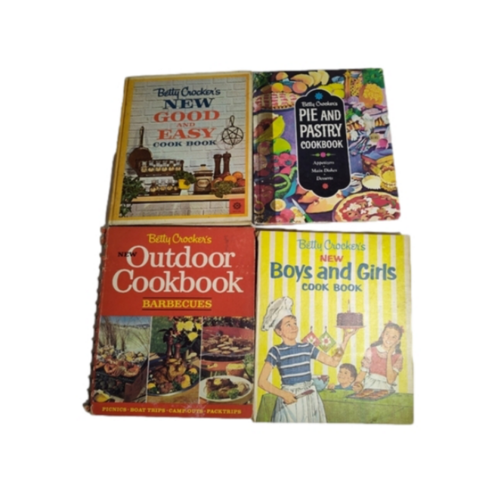 Betty Crocker Vintage Cookbook Bundle FOUR Spiral Bound Picture First editions